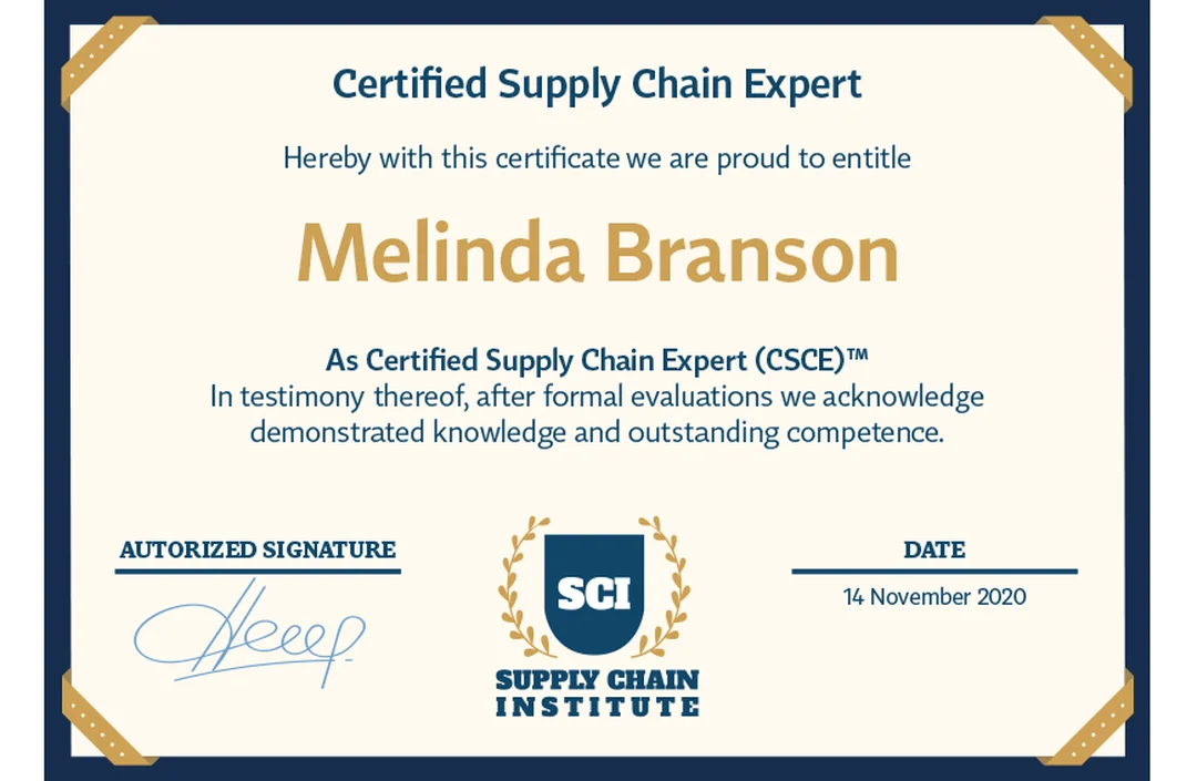 Bằng supply chain management certification Bằng supply chain management certification cho người học quản trị chuỗi cung ứng