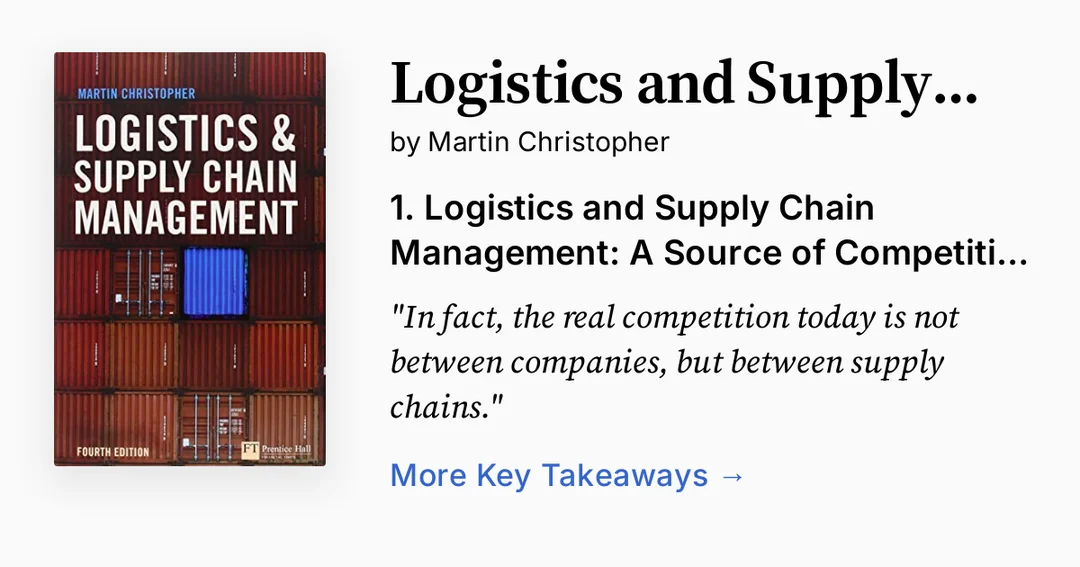 Martin Christopher về các thách thức supply chain management