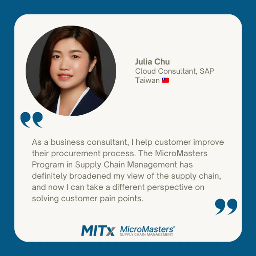 mit supply chain management và học viên MicroMasters