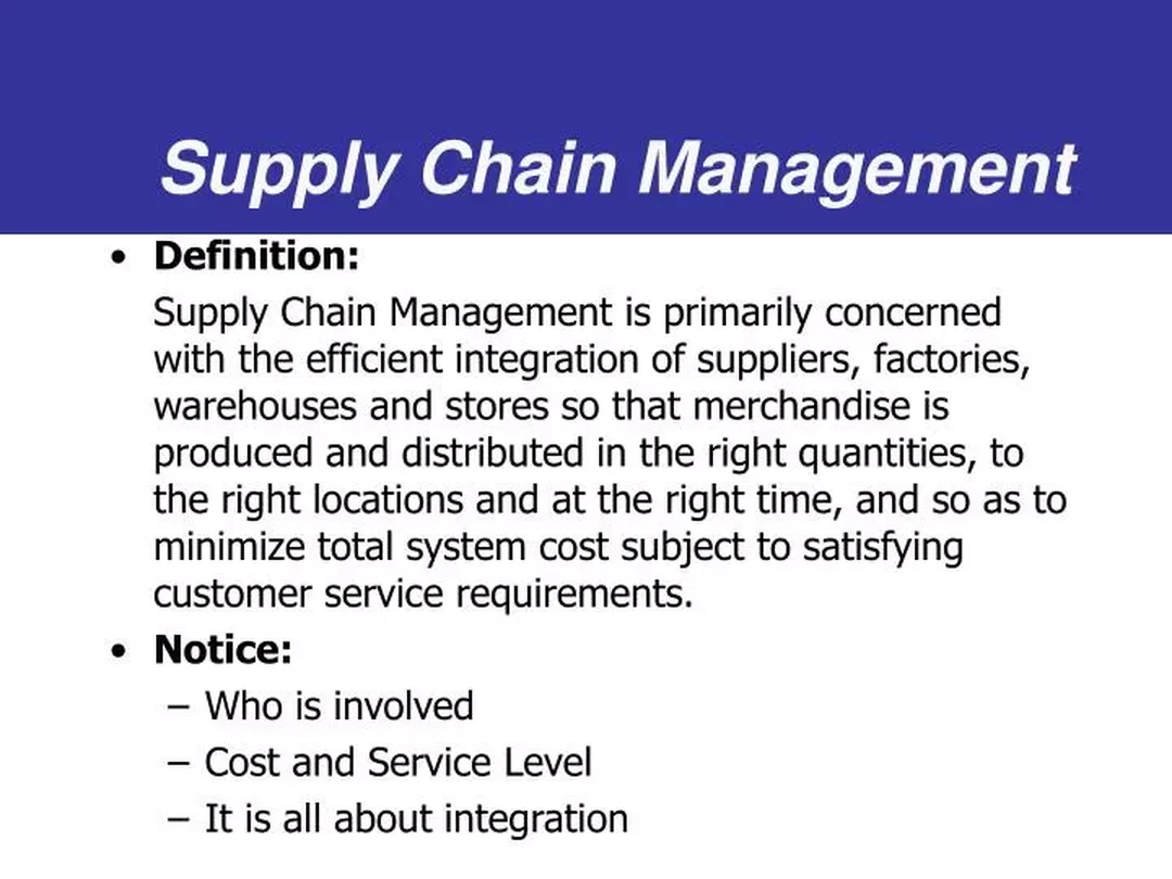 mô hình supply chain management definition so sánh logistics procurement operations