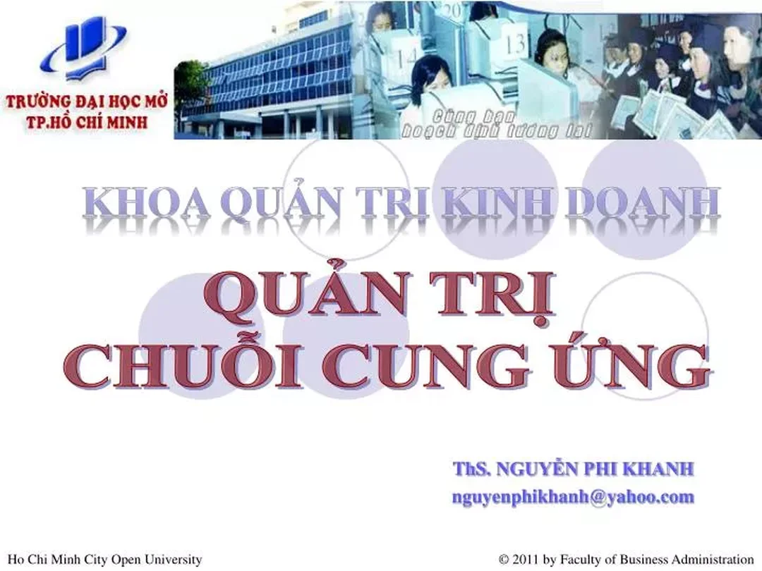 slide quản trị chuỗi cung ứng với bố cục bài giảng logistics