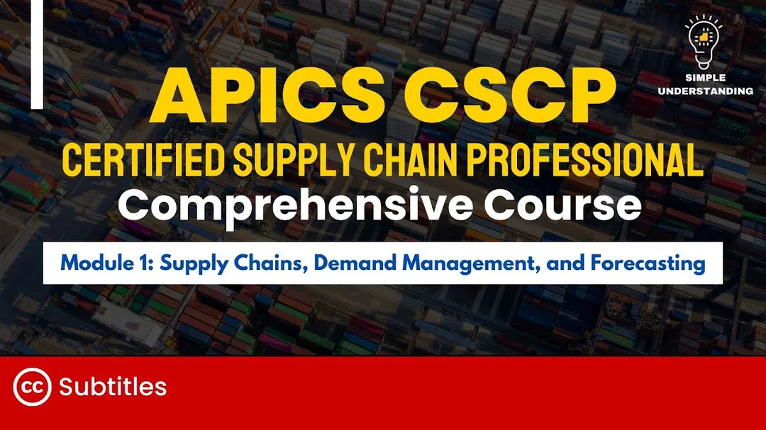 Video giải thích supply chain management capabilities trong demand forecasting và planning