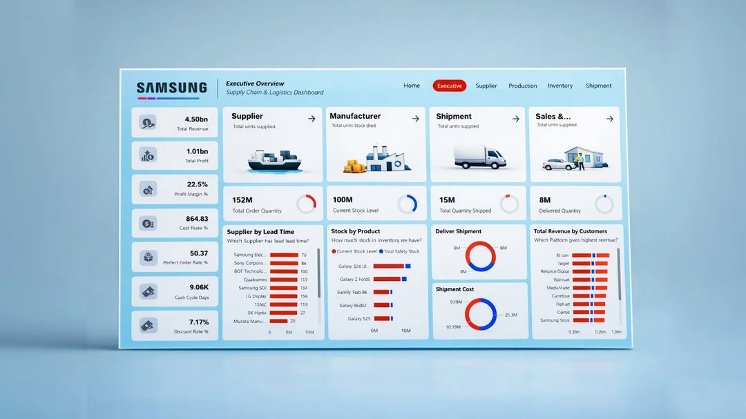 Video hướng dẫn Power BI supply chain management analytics